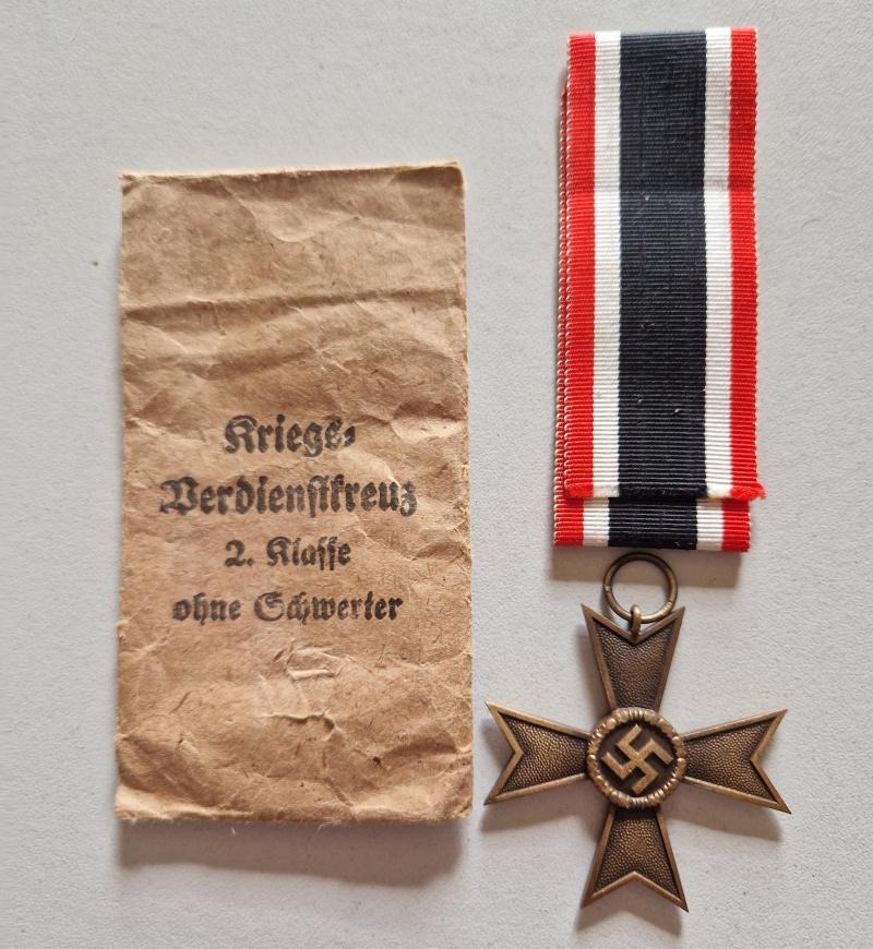 War Merit Cross Without Swords 2nd Class and Pack