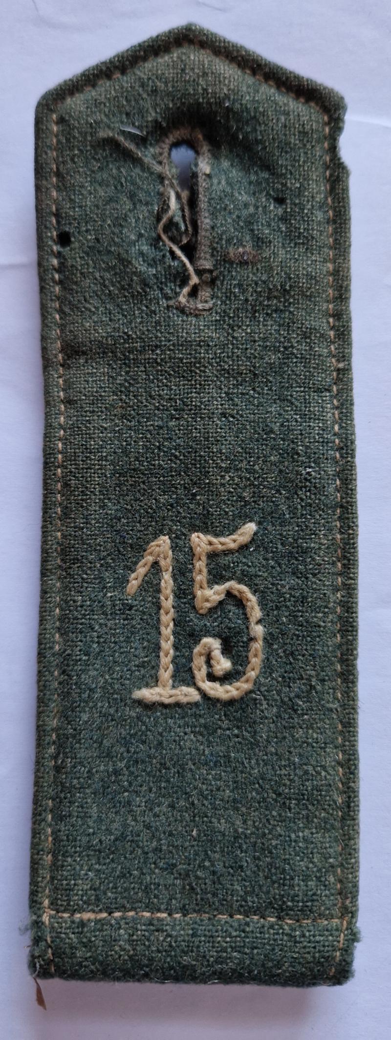 Early Army M36 15th Shoulder Strap