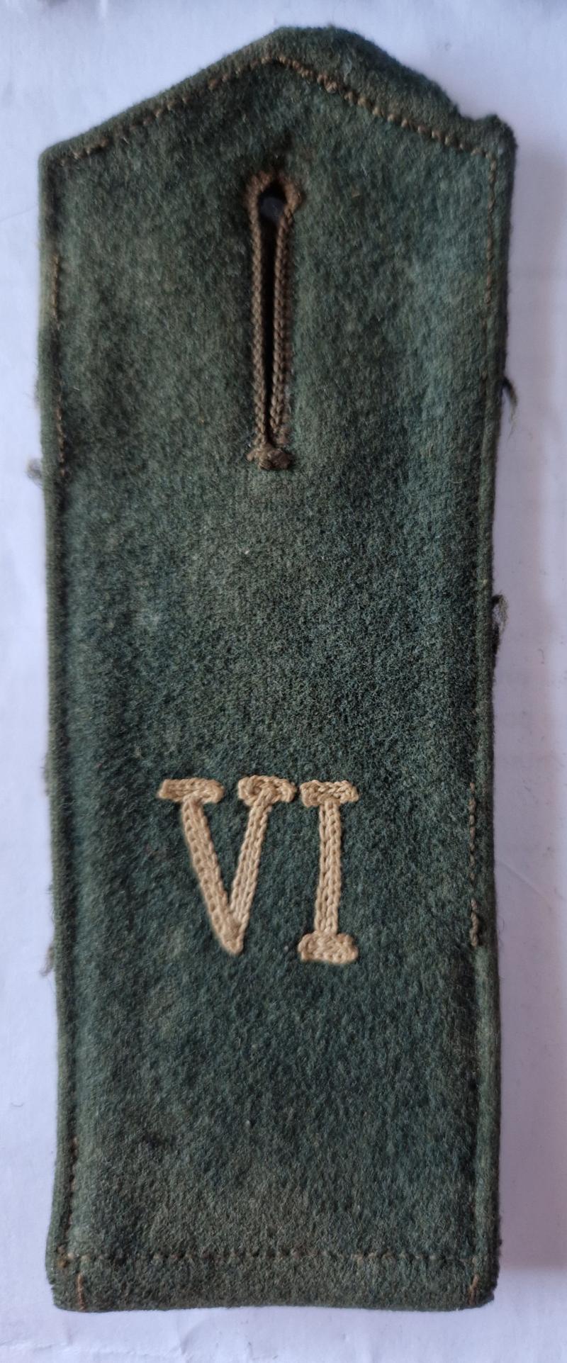 Early Army Shoulder Strap
